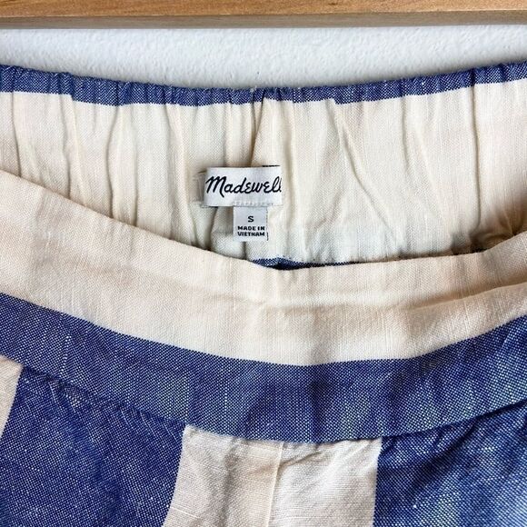 Madewell Huston Pull-On Crop Pants in Stripe - Picture 9 of 9